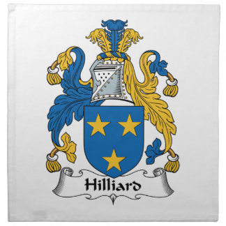 Hilliard Family Crest Cloth Napkin