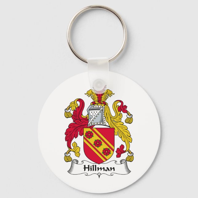 Hillman Family Crest Keychain (Front)