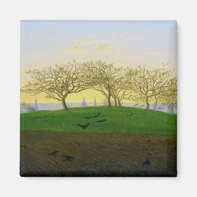 Hills and Ploughed Fields near Dresden Magnet (Front)