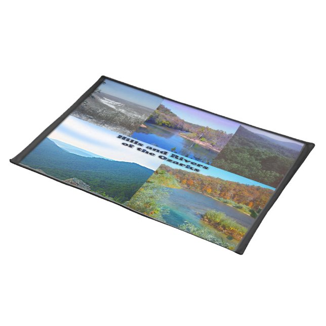 Hills and Rivers of the Ozarks Cloth Placemat (On Table)