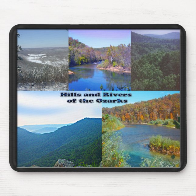 Hills and Rivers of the Ozarks Mouse Pad (Front)