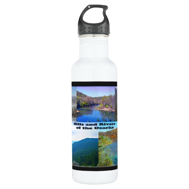 Hills and Rivers of the Ozarks Water Bottle (Front)