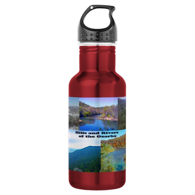 Hills and Rivers of the Ozarks Water Bottle (Front)