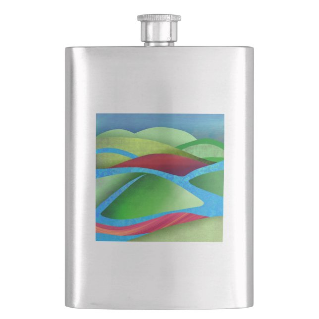 Hills On Ice Flask (Front)