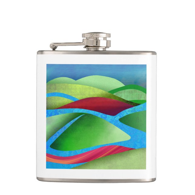 Hills On Ice Flask (Front)