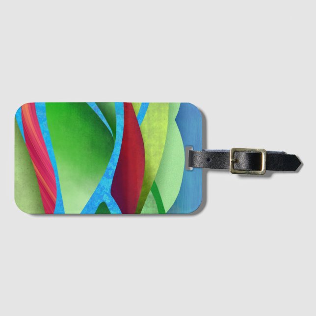 Hills On Ice Luggage Tag (Front Horizontal)