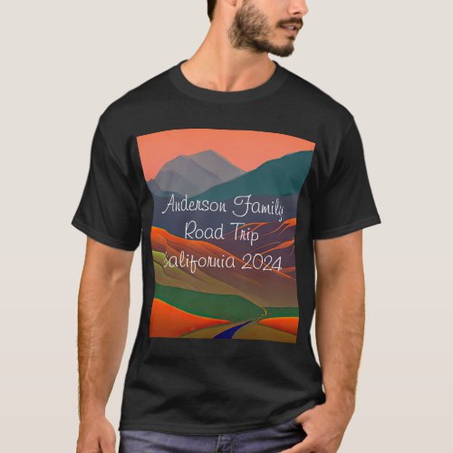 Hills Valleys and Mountains Road Trip T_Shirt