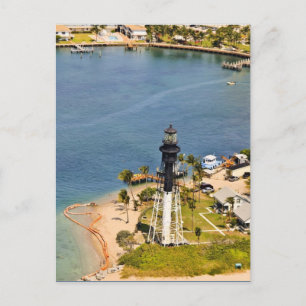 Hillsboro Lighthouse Aerial Postcard