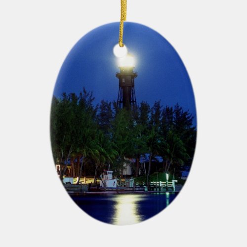 Hillsboro Lighthouse Ceramic Ornament