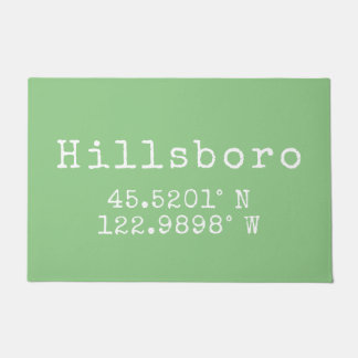 Hillsboro Oregon Latitude Longitude Doormat