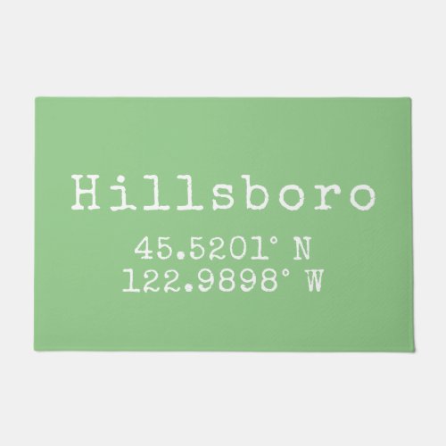 Hillsboro Oregon Latitude Longitude   Doormat