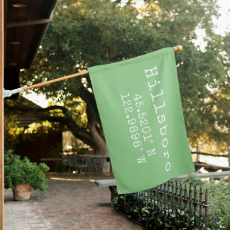 Hillsboro Oregon Latitude Longitude House Flag