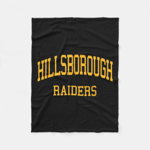 Hillsborough High School Hs Hillsborough Nj Retro Fleece Blanket