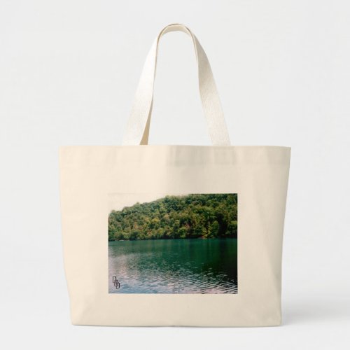 Hillside Lake Large Tote Bag