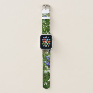 Hillside of Early Spring Flowers Landscape Apple Watch Band