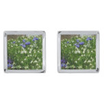 Hillside of Early Spring Flowers Landscape Cufflinks