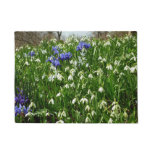 Hillside of Early Spring Flowers Landscape Doormat