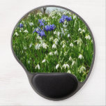 Hillside of Early Spring Flowers Landscape Gel Mouse Pad