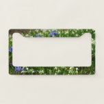 Hillside of Early Spring Flowers Landscape License Plate Frame