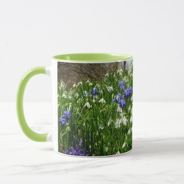 Hillside of Early Spring Flowers Landscape Mug (Left)