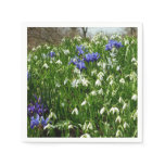 Hillside of Early Spring Flowers Landscape Napkins