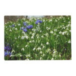 Hillside of Early Spring Flowers Landscape Placemat