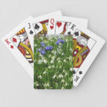 Hillside of Early Spring Flowers Landscape Playing Cards
