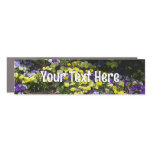 Hillside of Purple and Yellow Pansies Car Magnet