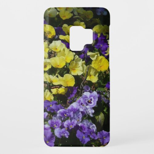 Hillside of Purple and Yellow Pansies Case_Mate Samsung Galaxy S9 Case