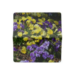 Hillside of Purple and Yellow Pansies Checkbook Cover