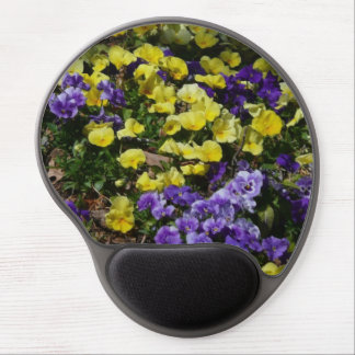 Hillside of Purple and Yellow Pansies Gel Mouse Pad
