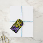 Hillside of Purple and Yellow Pansies Gift Tags