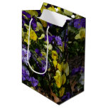Hillside of Purple and Yellow Pansies Medium Gift Bag