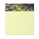 Hillside of Purple and Yellow Pansies Notepad