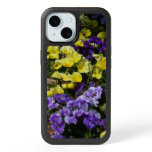 Hillside of Purple and Yellow Pansies iPhone 15 Case