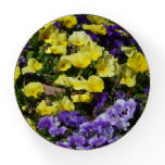 Hillside of Purple and Yellow Pansies Paperweight