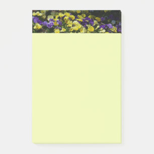 Hillside of Purple and Yellow Pansies Post-it Notes