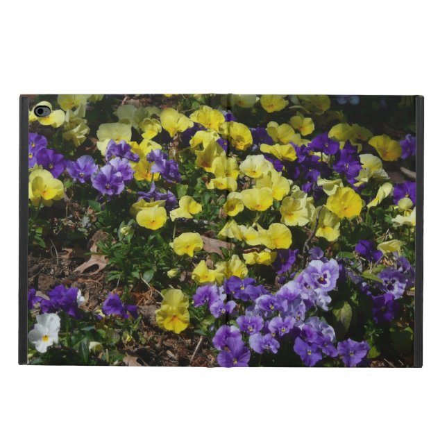 Hillside of Purple and Yellow Pansies Powis iPad Air 2 Case (Outside)
