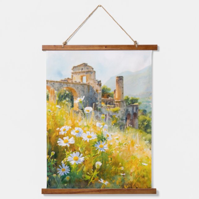 Hillside Sicily  Hanging Tapestry (Front)