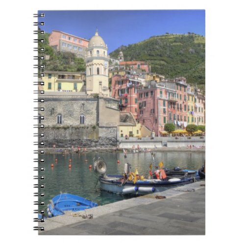 Hillside town of Vernazza Cinque Terre Liguria Notebook