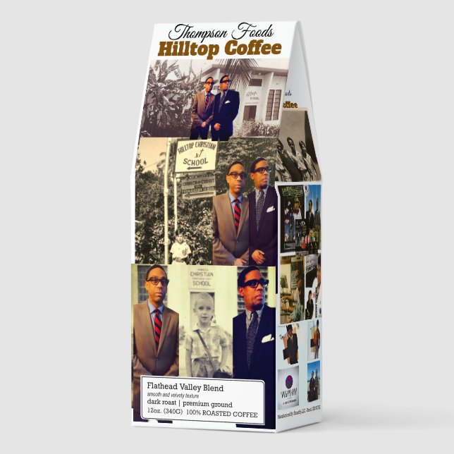 HILLTOP Coffee, 12oz Bag, Dark Roast, Flath Roasted Coffee (Front)