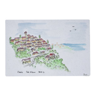Hilltop village of Cabris   Provence, France Placemat