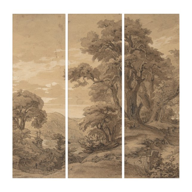 Hilly Landscape | Georg Heinrich Busse Triptych (Front)