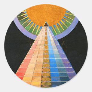 Hilma Af Klint Altarpiece No 1 Classic Round Sticker