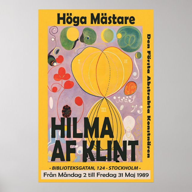 Hilma Af Klint Exhibition Poster Modern Abstract (Front)