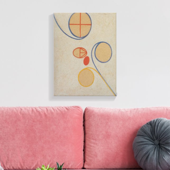 Hilma Af Klint, Seven Point Star No2, Abstract Art Canvas Print (Insitu(LivingRoom))
