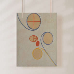 Hilma Af Klint, Seven Point Star No2, Abstract Art Foam Board