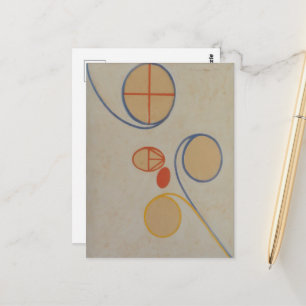 Hilma Af Klint, Seven Point Star No2, Abstract Art Postcard