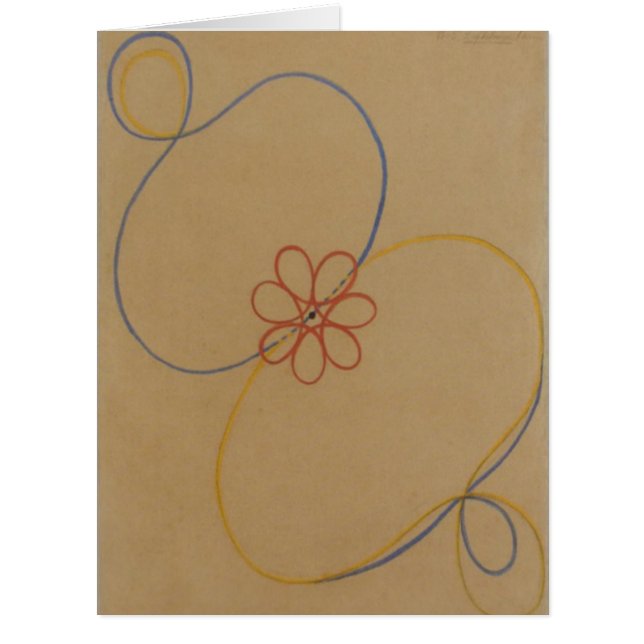 Hilma Af Klint, Seven Point Star No5, Abstract Art Cards (Front)