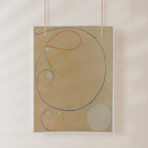 Hilma Af Klint, Seven Point Star No7, Abstract Art Foam Board